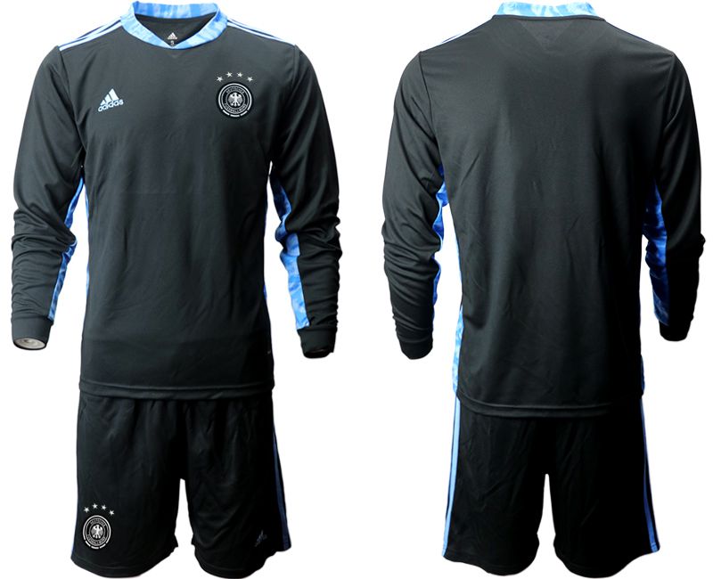 Men 2021 World Cup National Germany black long sleeve goalkeeper Soccer Jerseys->->Soccer Country Jersey